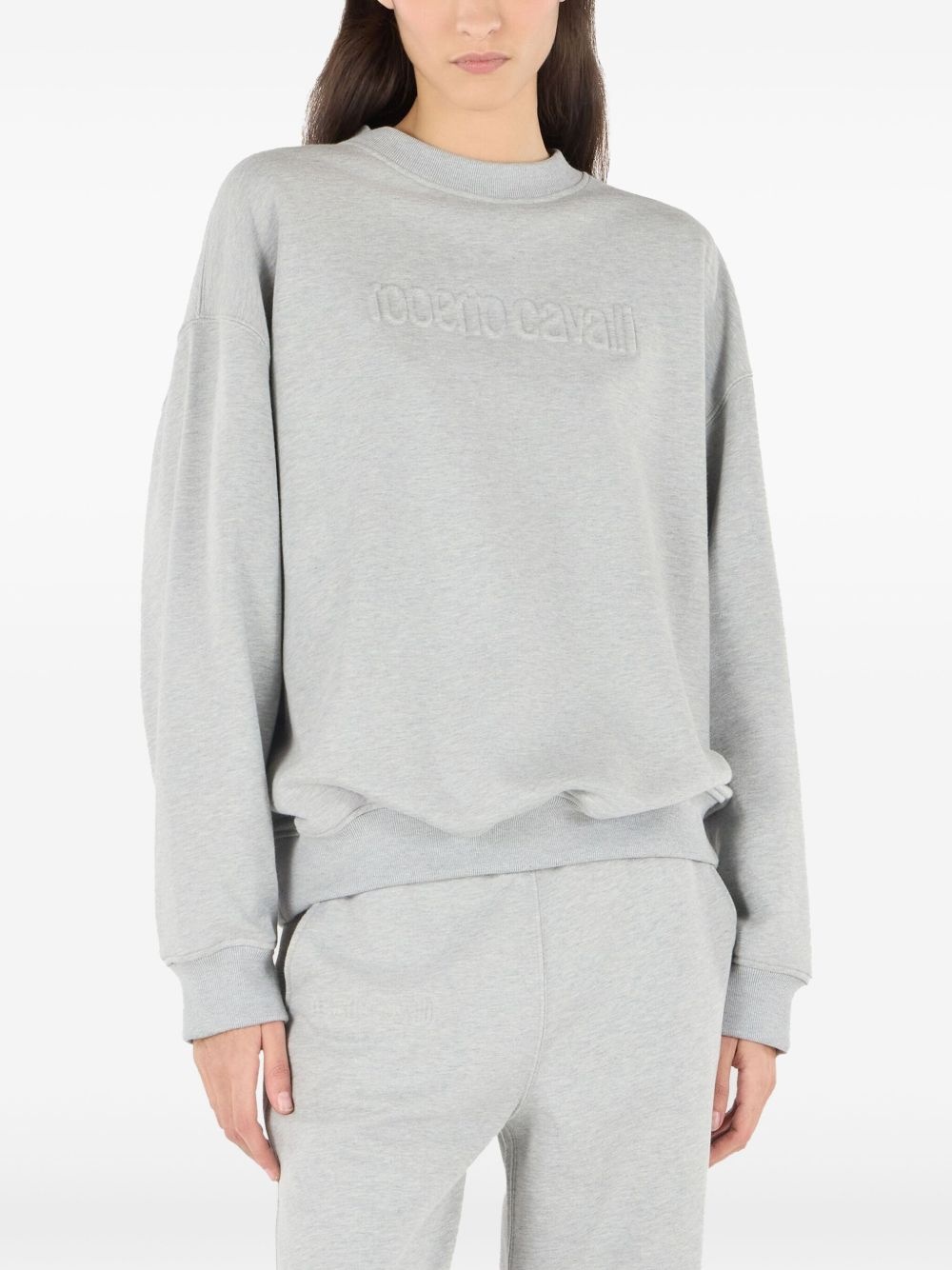 mélange-effect sweatshirt - 2