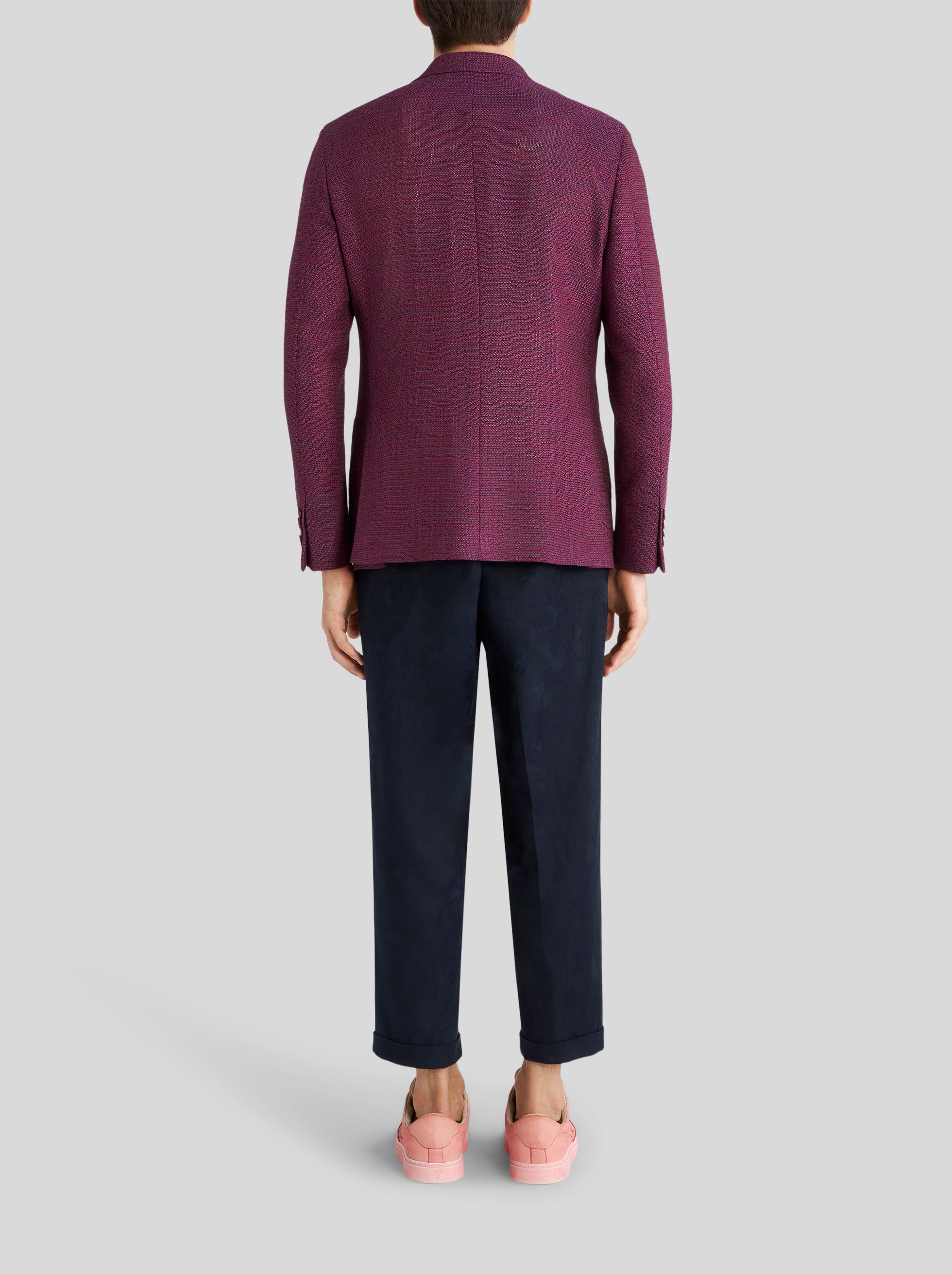 TAILORED WOOL AND SILK JACKET - 4