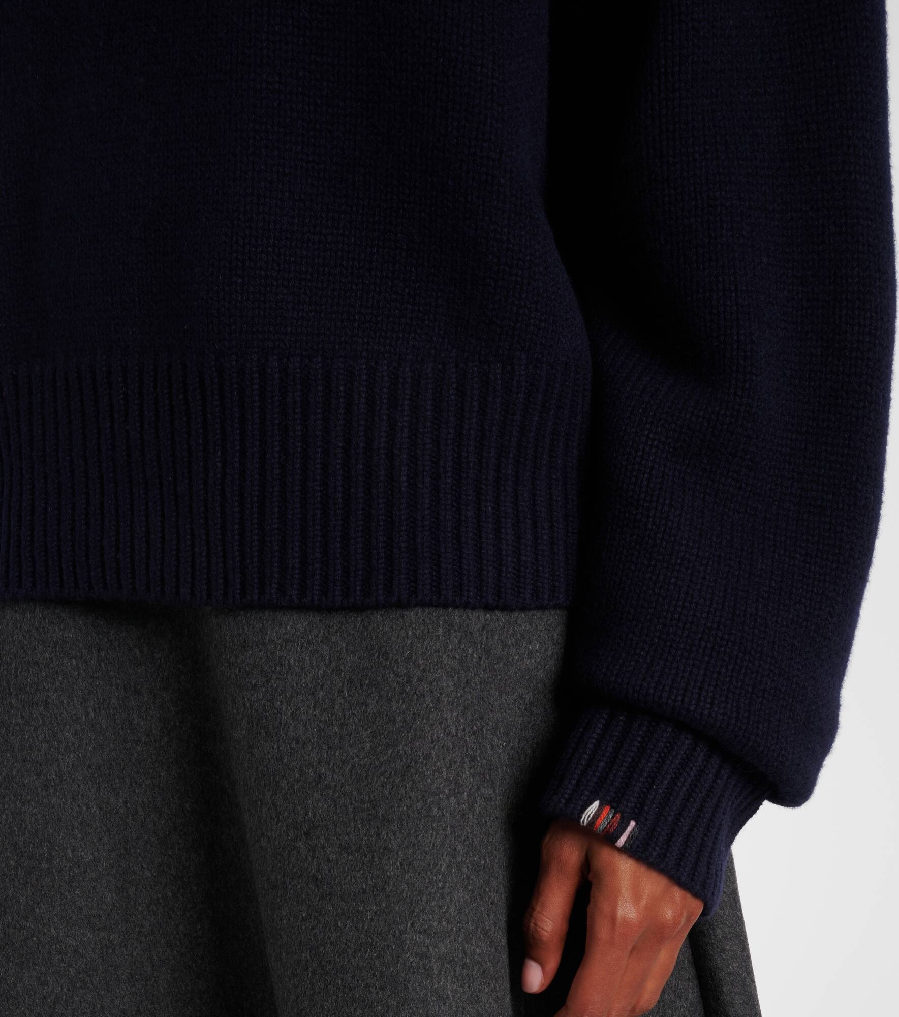 Crop Xtra cashmere turtleneck sweater - 5