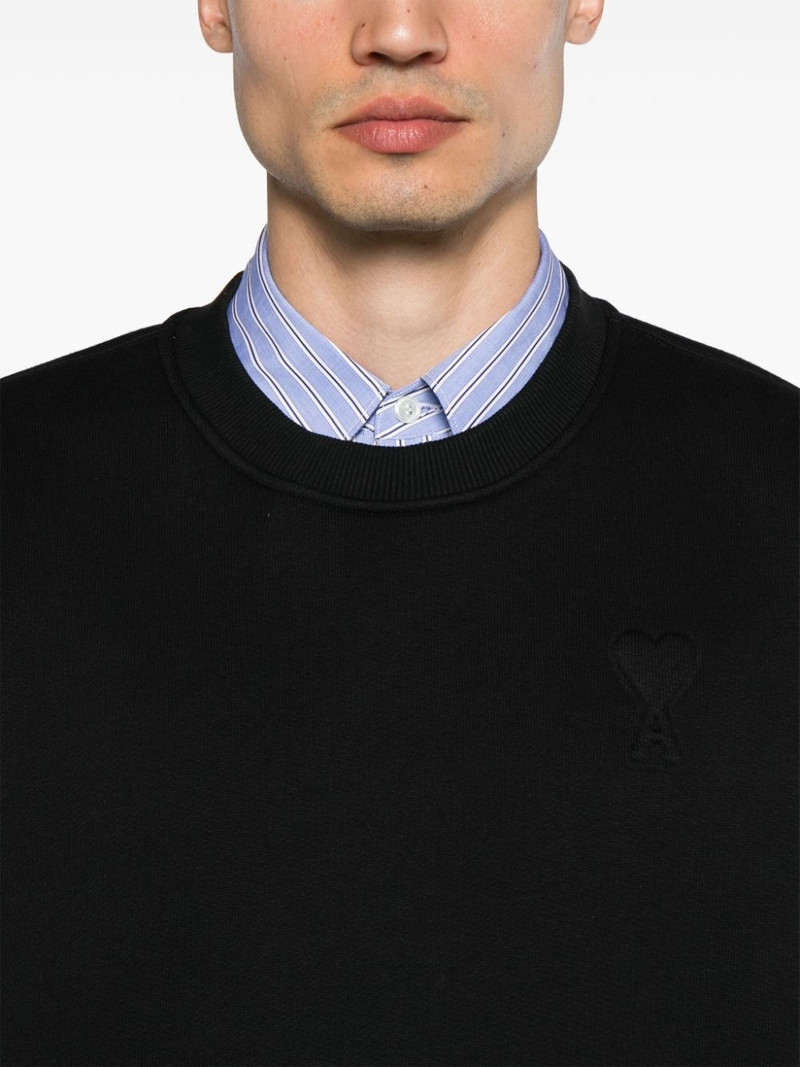 Ami de Coeur-embossed jersey sweatshirt 6