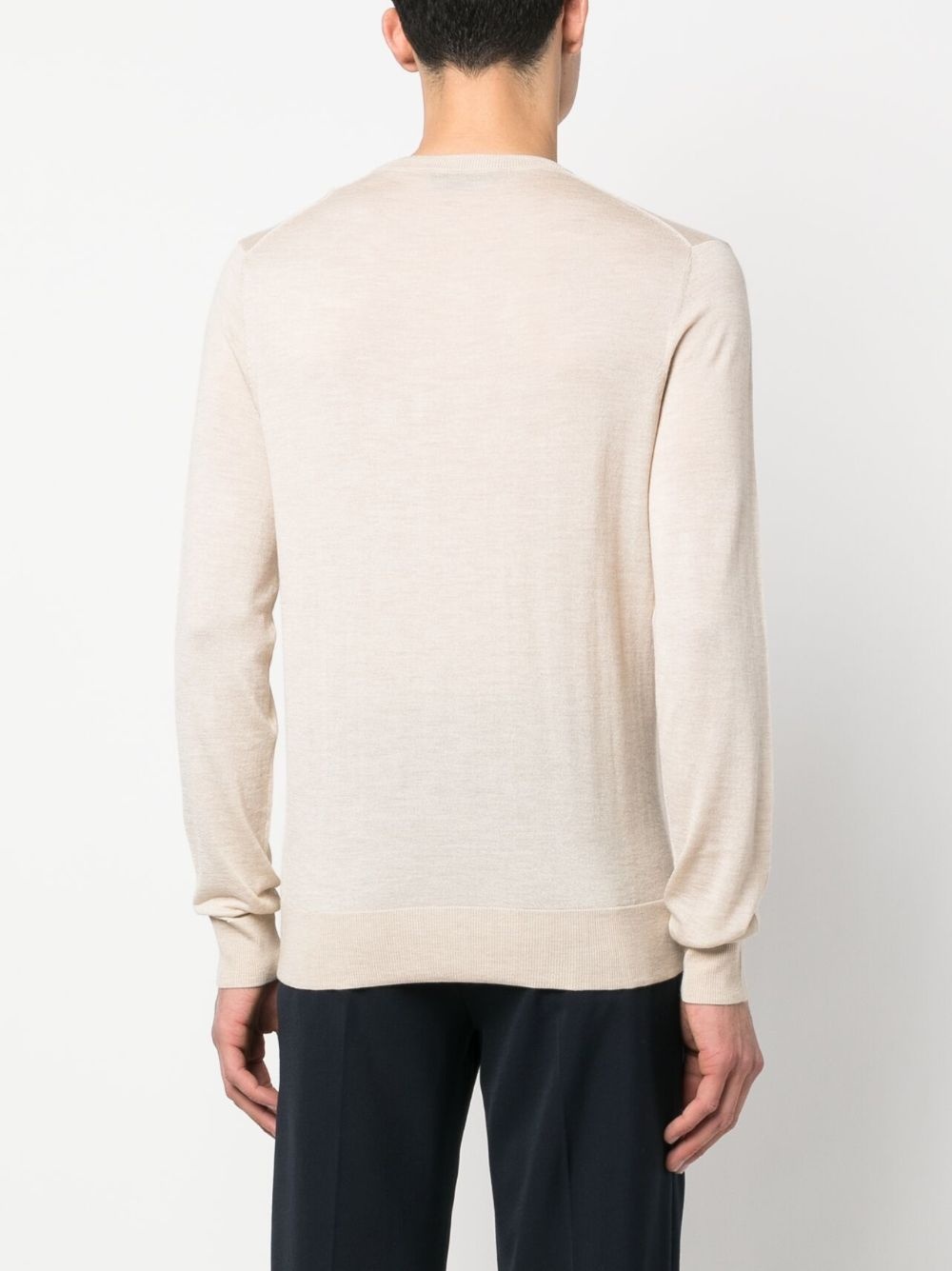 fine-knit long-sleeve jumper - 4