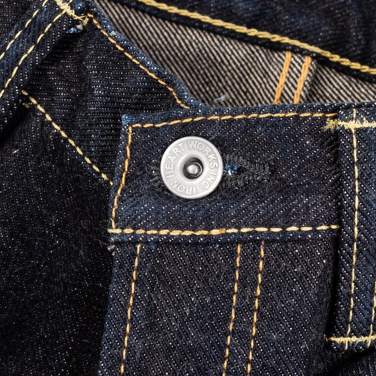 IH-555S-19L 19oz Left Hand Twill Selvedge Denim Super Slim Cut Jeans - Indigo - 8