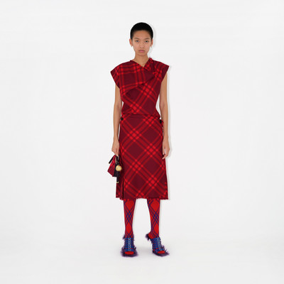 Burberry Check Wool Dress outlook