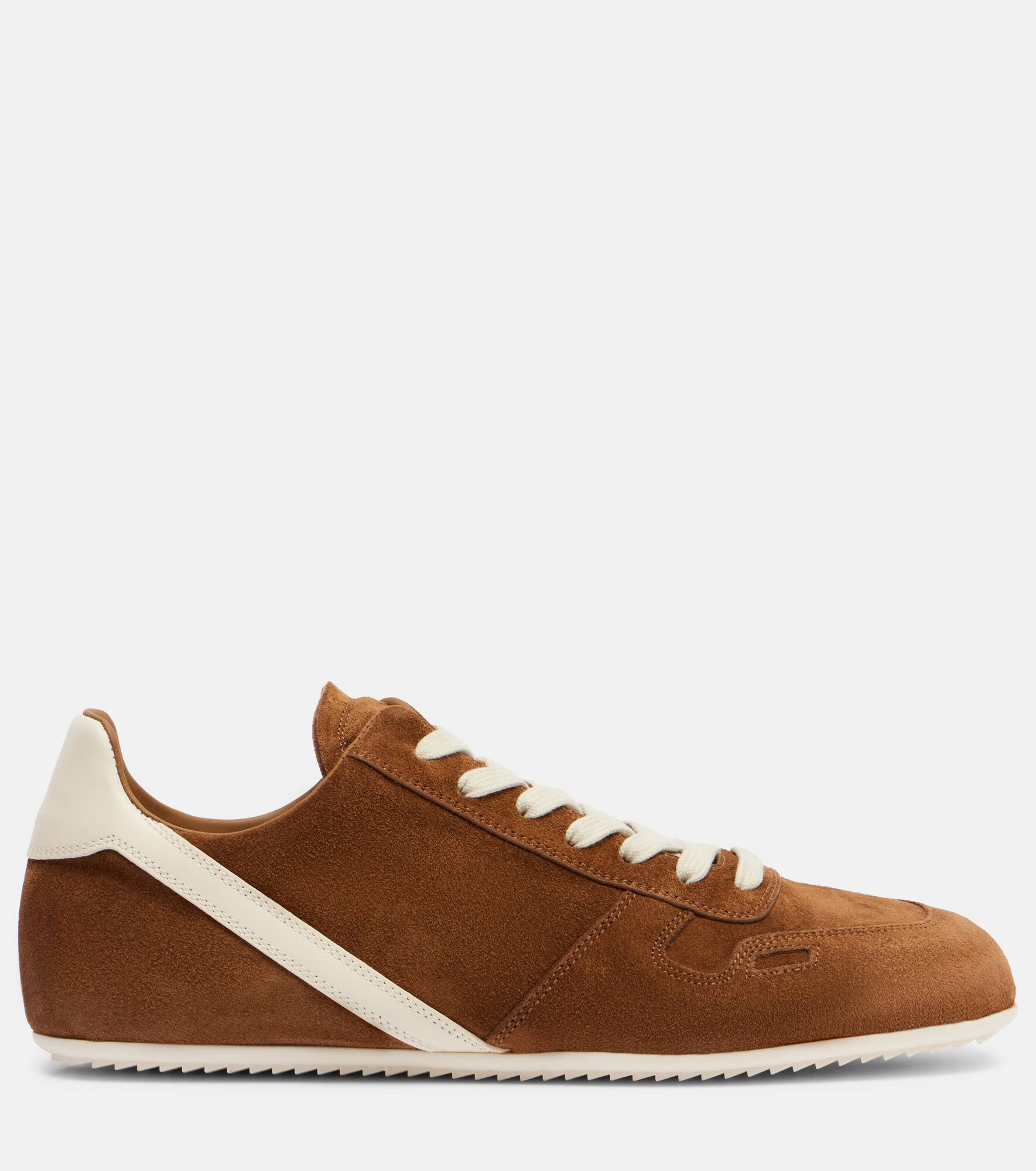 Minimal suede sneakers - 4