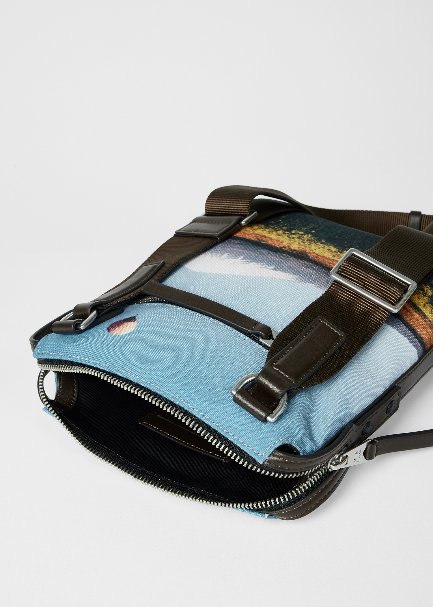 'Signature Stripe Balloon Mount Fuji' Print Flight Bag - 7