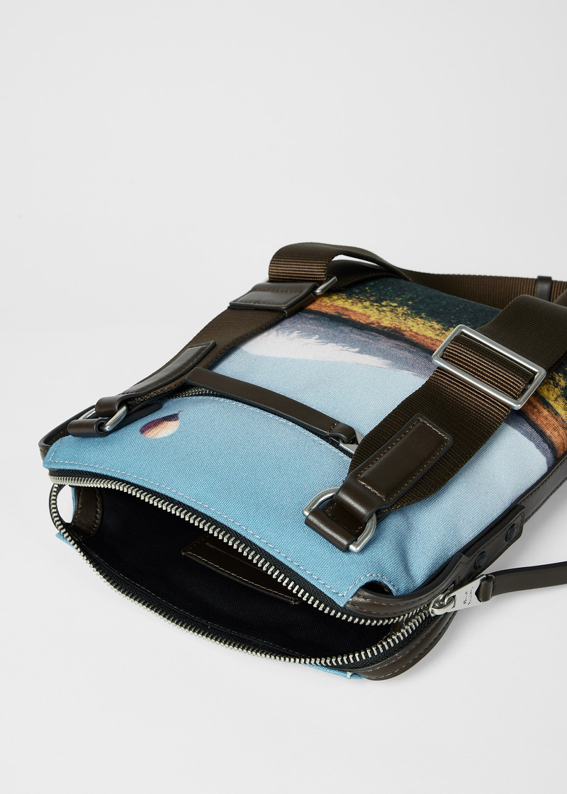 'Signature Stripe Balloon Mount Fuji' Print Flight Bag 7