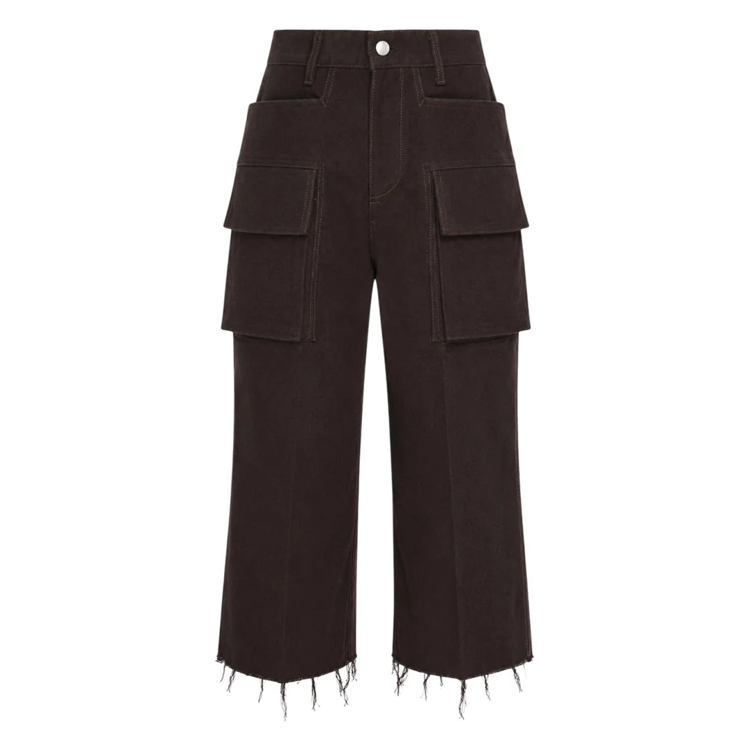 Cargo Bolan Cutoff Pants - 1