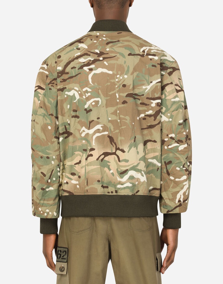 Camouflage-print nylon jacket - 2