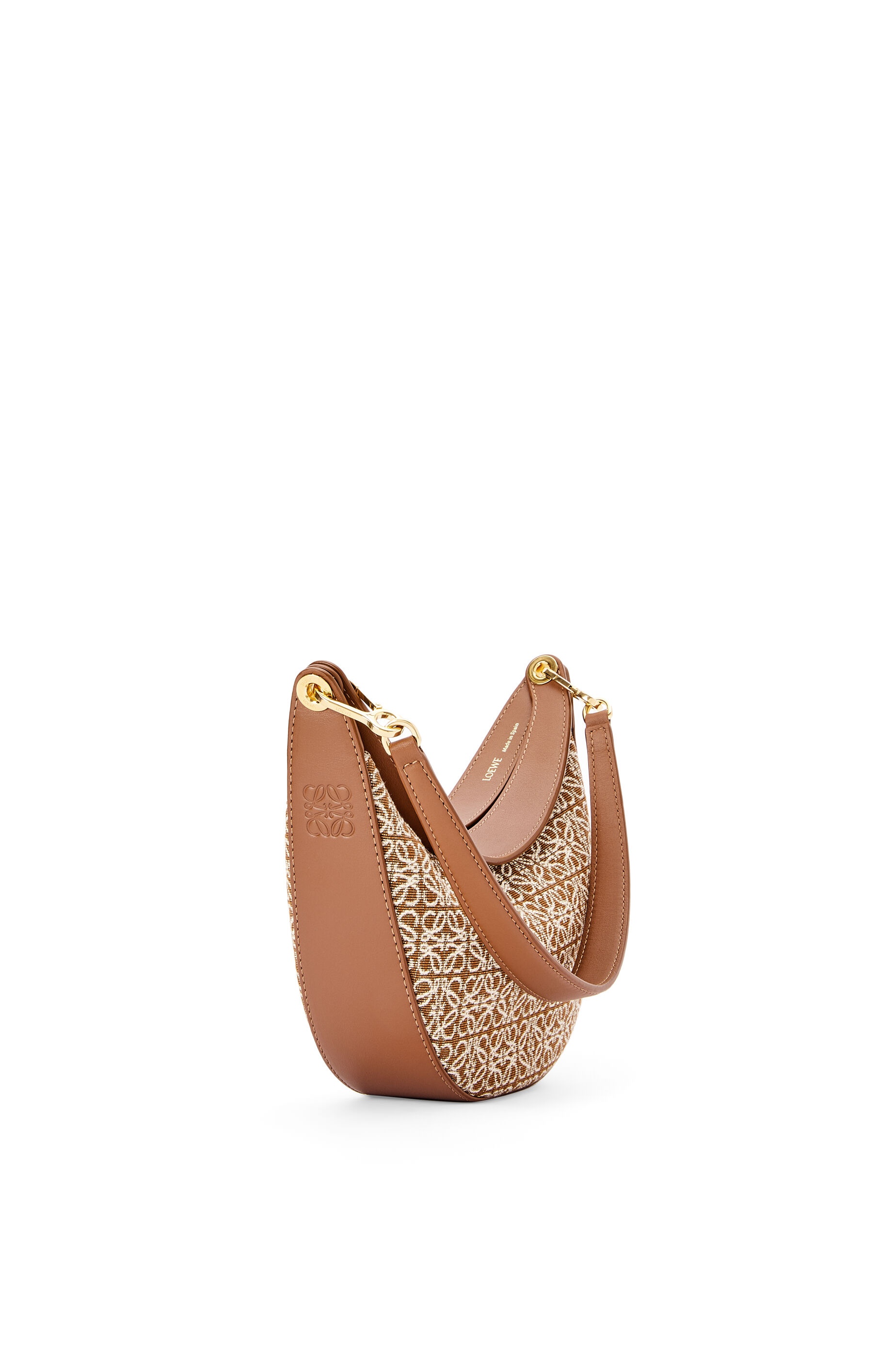 Small LOEWE Luna bag in Anagram jacquard and classic calfskin - 5
