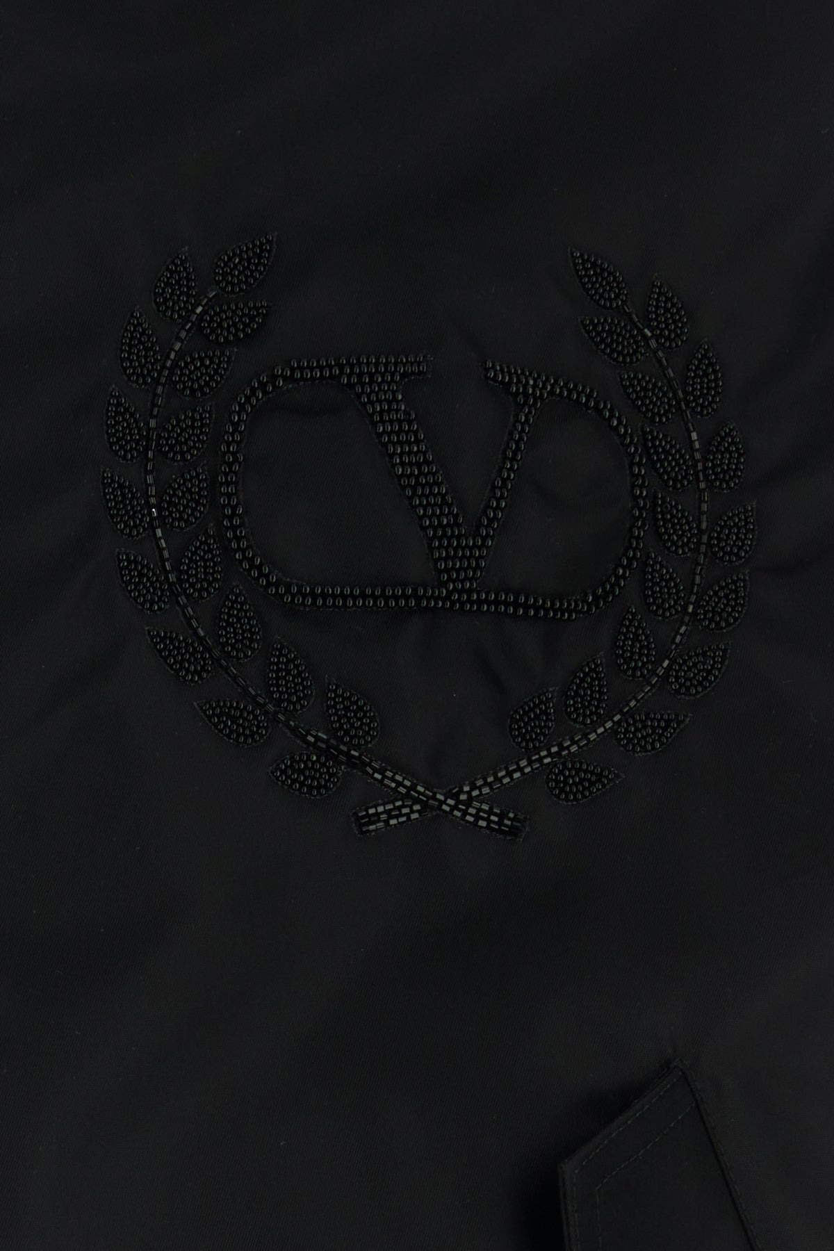 Black nylon bomber jacket - 3