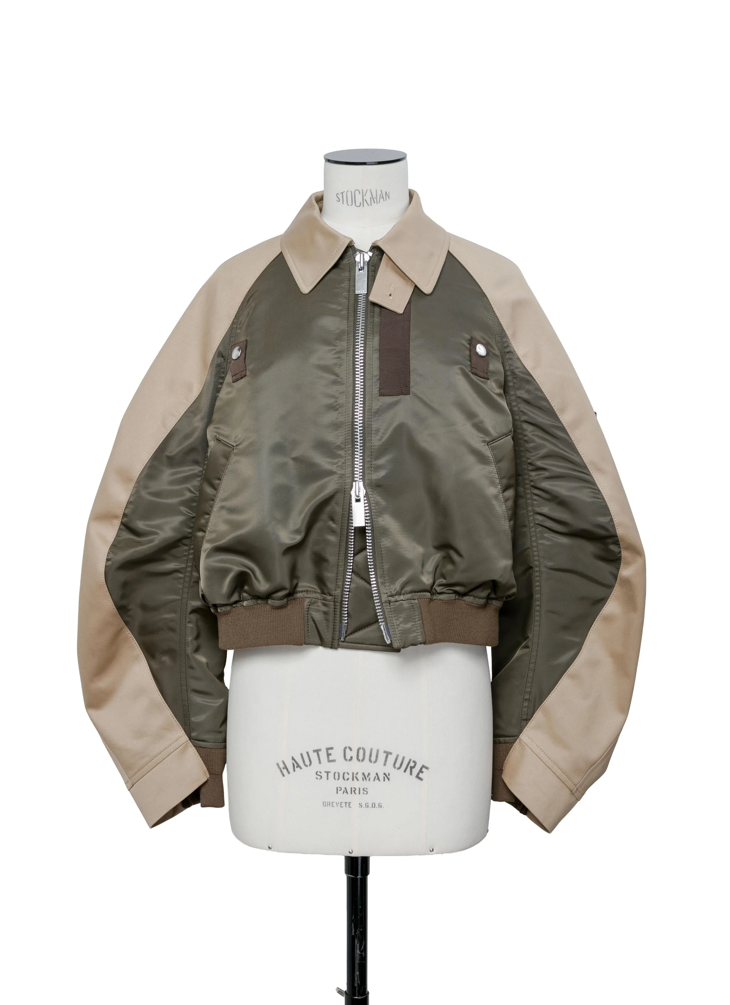 Cotton Chino x Nylon Twill Blouson - 1