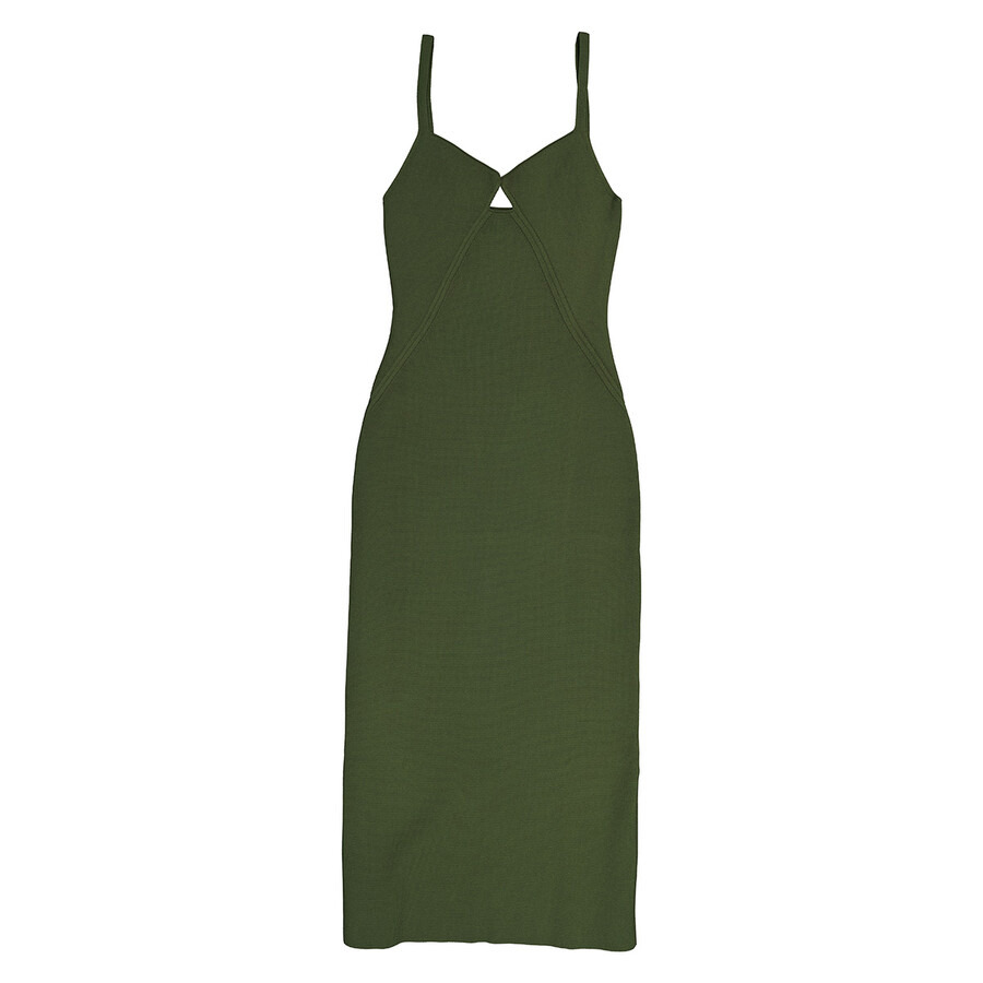 Khaite Ladies Seaweed Green Eden Knit Maxi Dress - 2