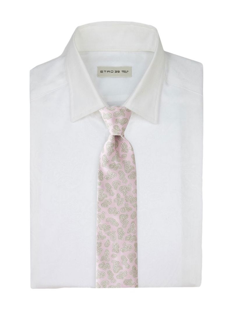 paisley-print silk tie - 3