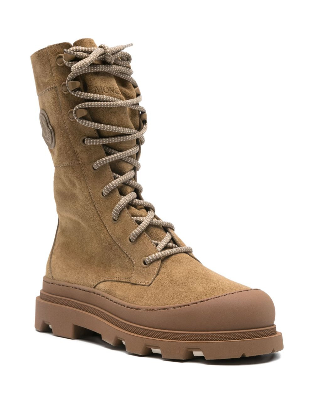 lace-up suede boots - 2