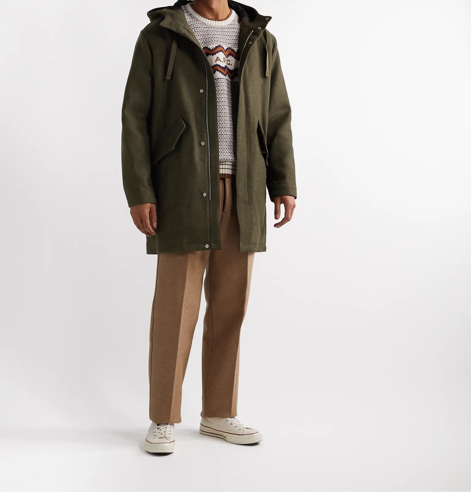 Benoit Wool-Blend Hooded Parka - 2