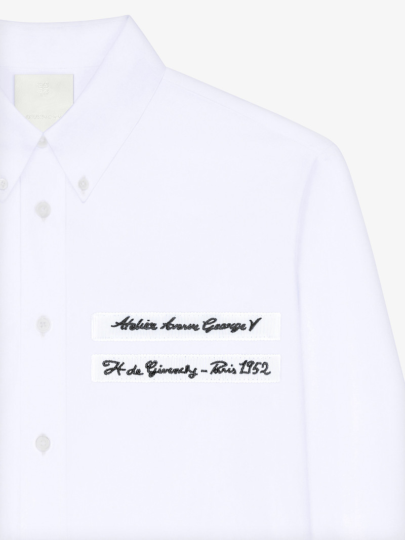 Givenchy SHIRT IN POPLIN WITH GIVENCHY GROS GRAIN outlook