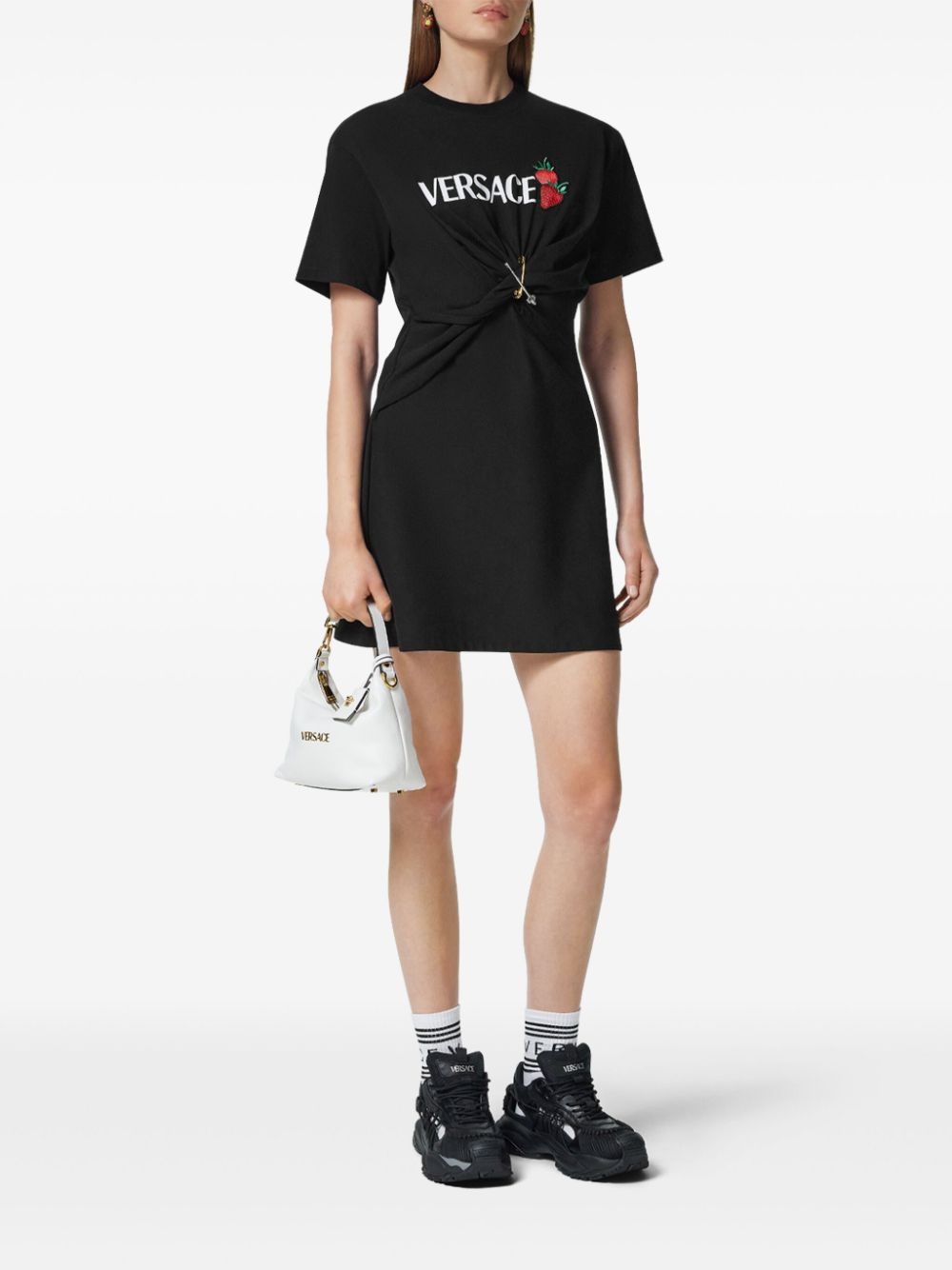 logo-print mini dress - 2