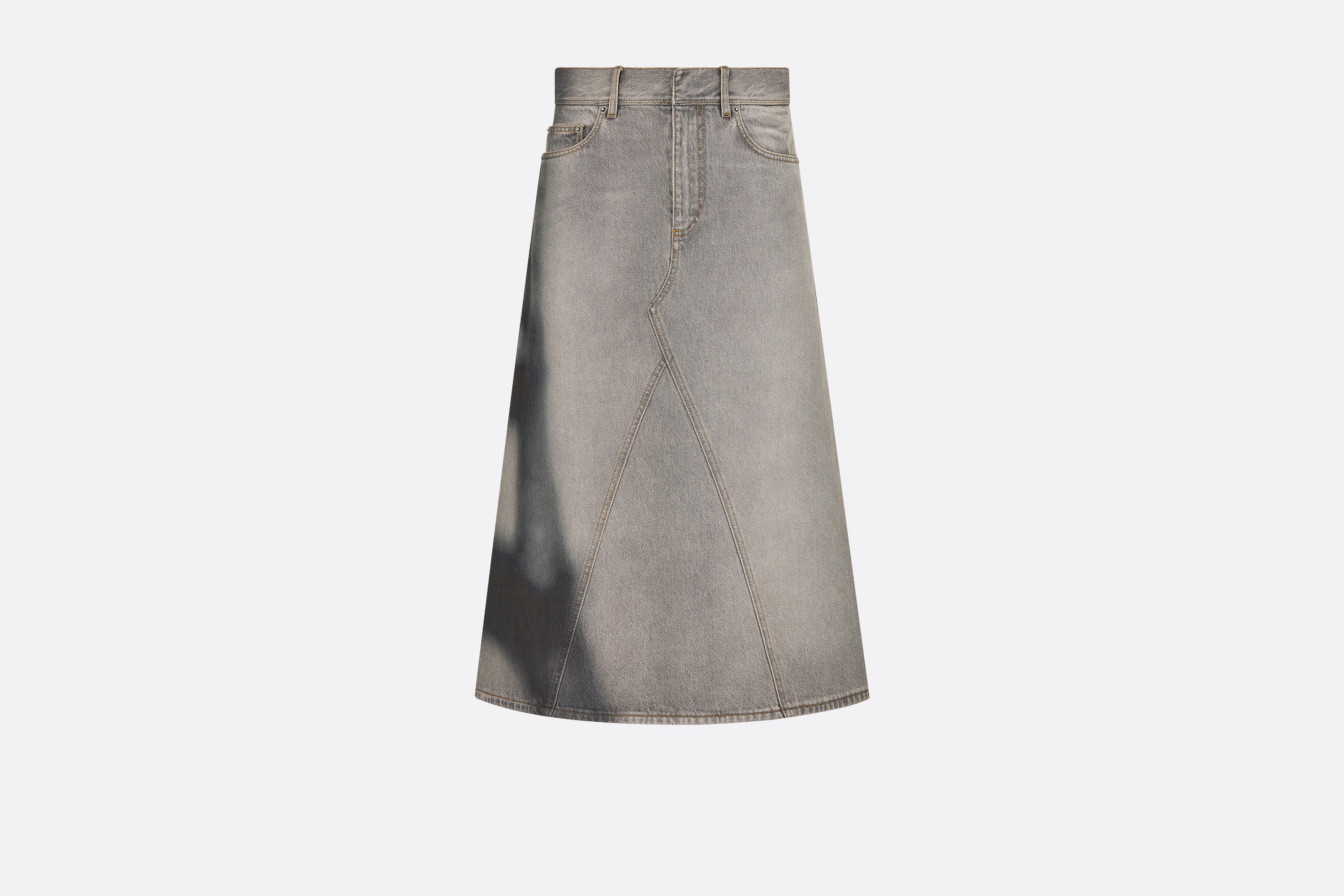Flared Mid-Length Skirt - 1