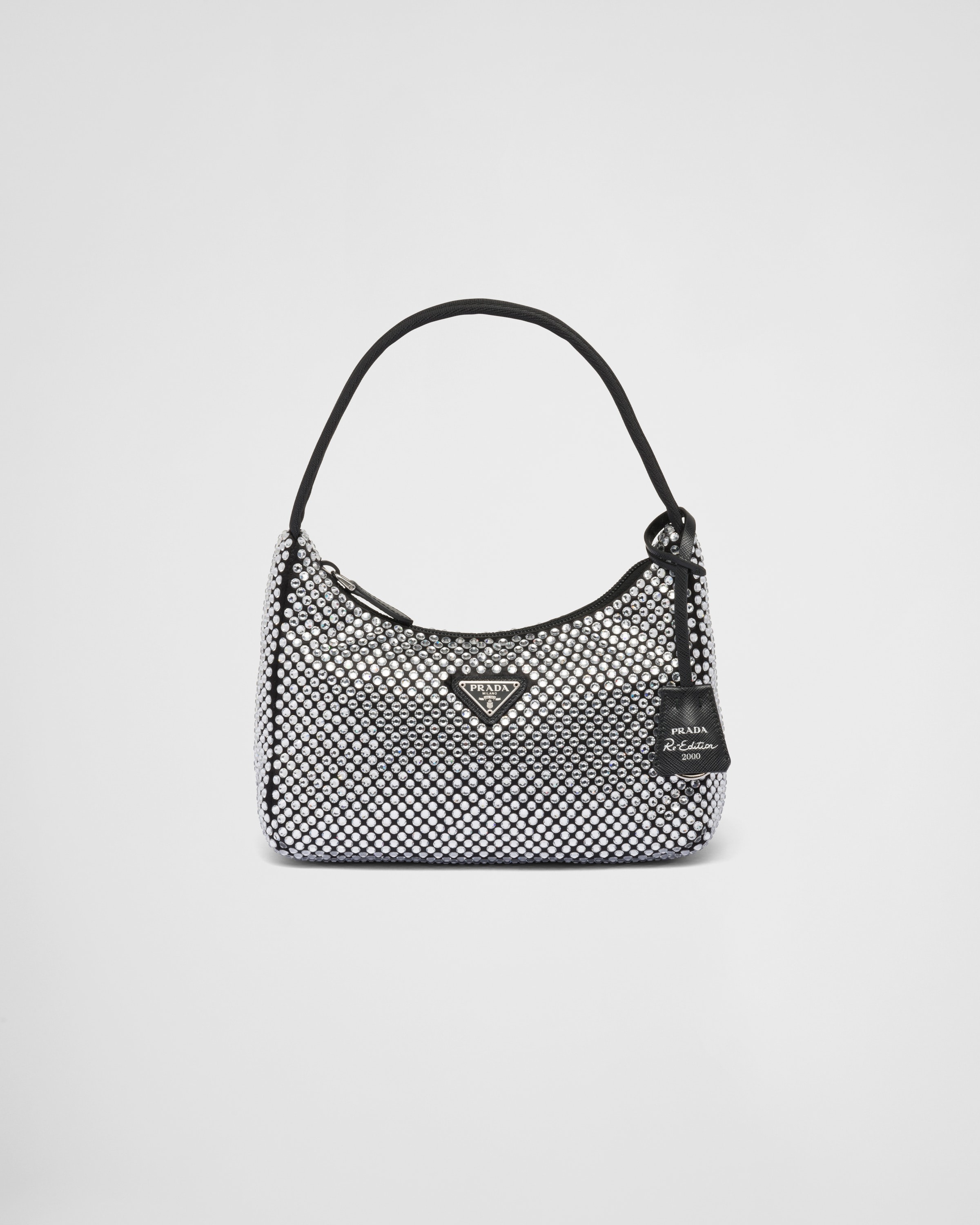 Prada Panier shearling mini-bag - Grey