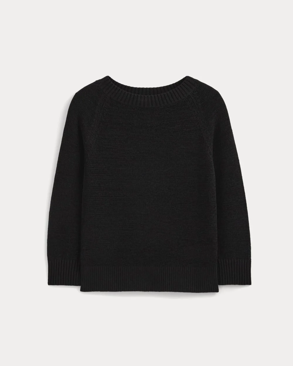 WIDE-NECK CREW SWEATER IN TAPE YARN - 1