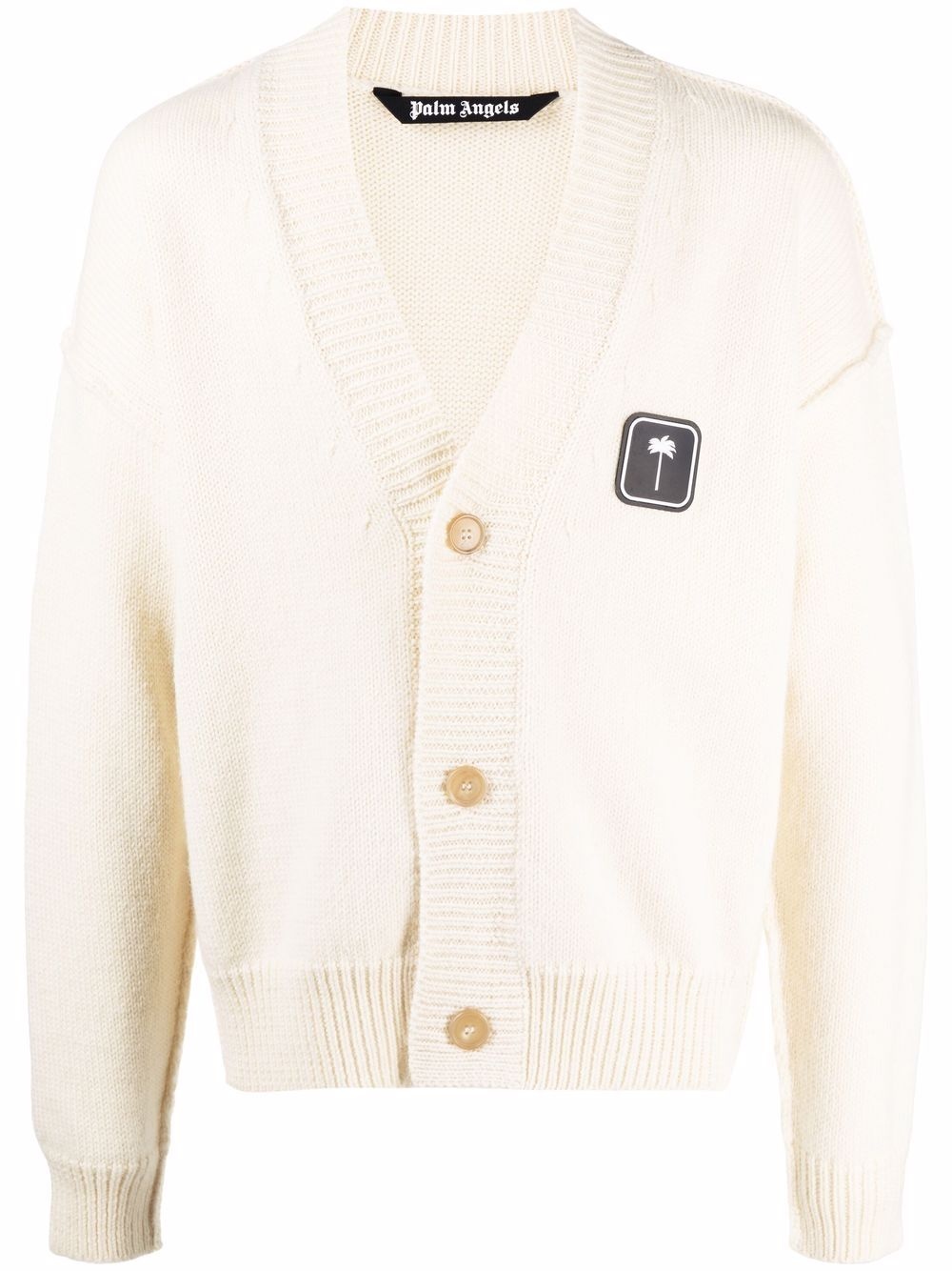 PXP logo-patch cardigan - 1