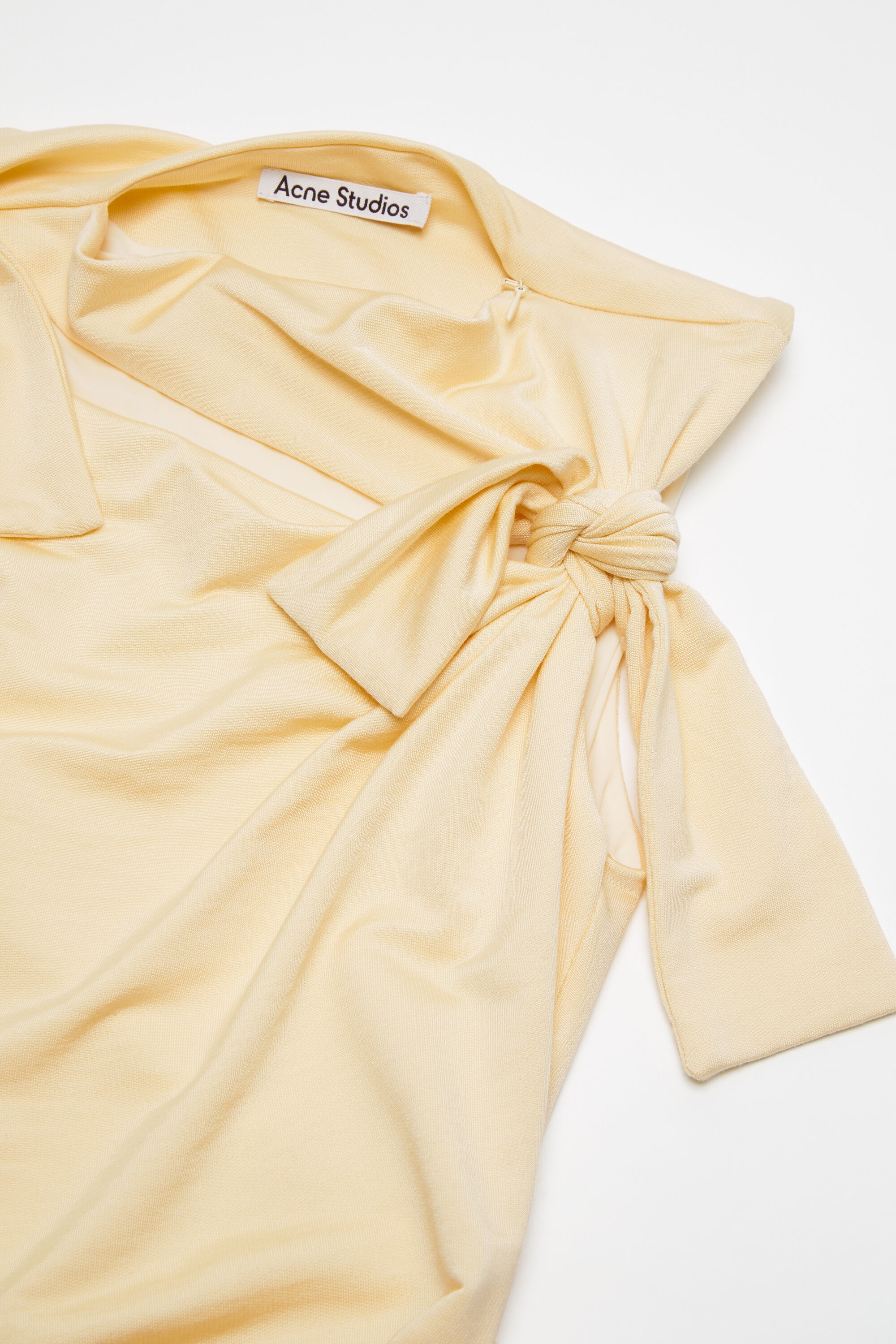 Tie-up dress - Soft yellow - 6