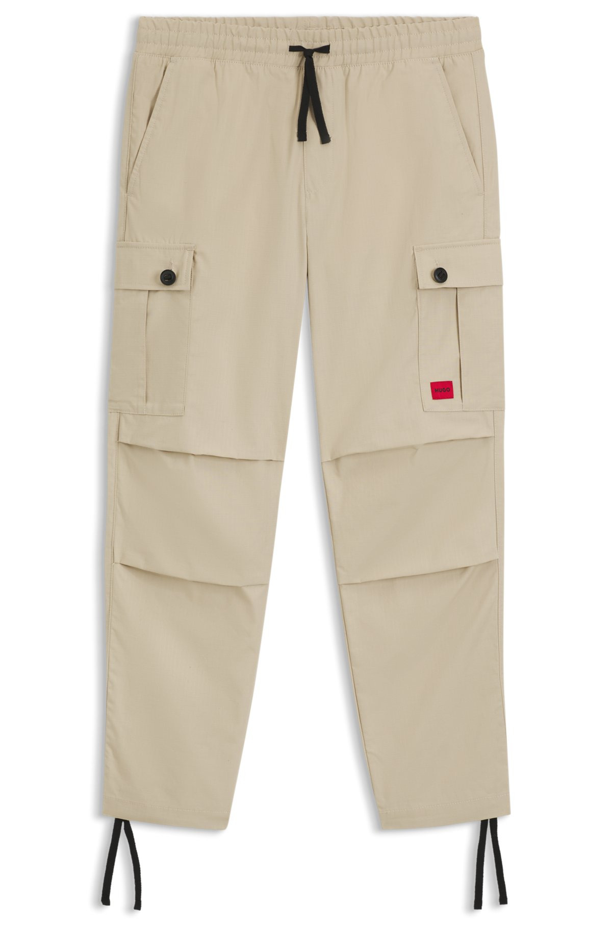 REGULAR-FIT CARGO TROUSERS IN RIPSTOP COTTON - 1