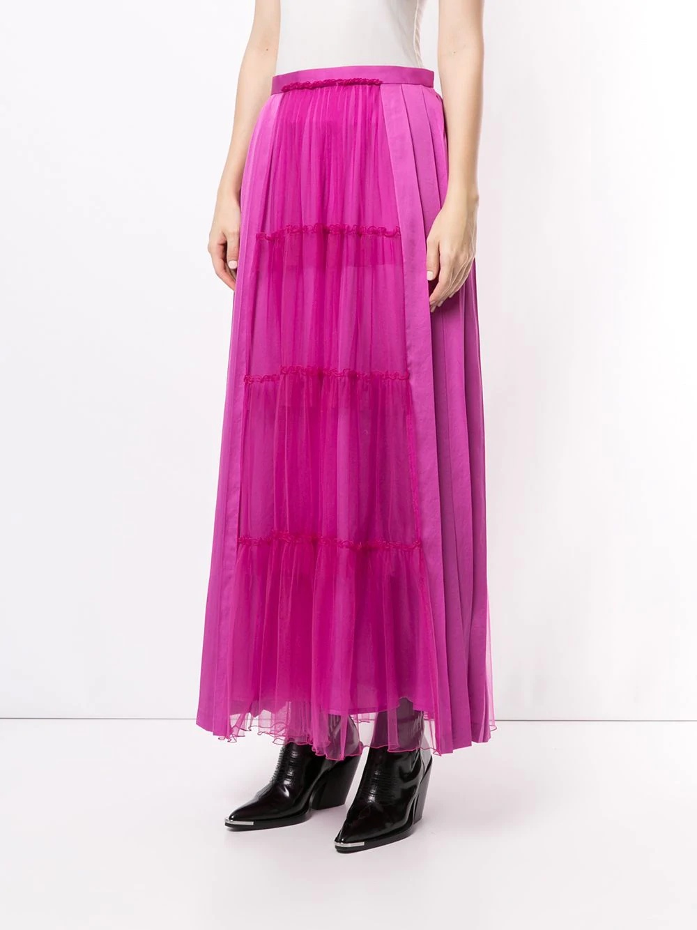 tiered full length skirt - 3