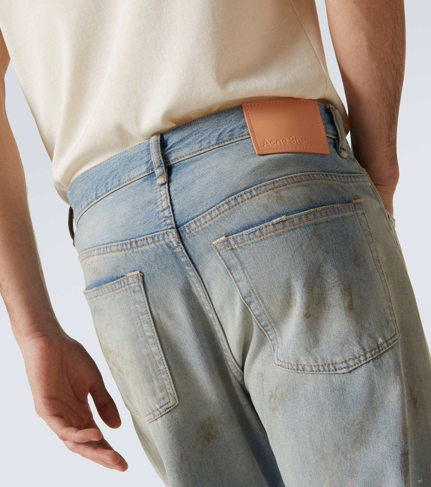 High-rise printed wide-leg jeans - 5