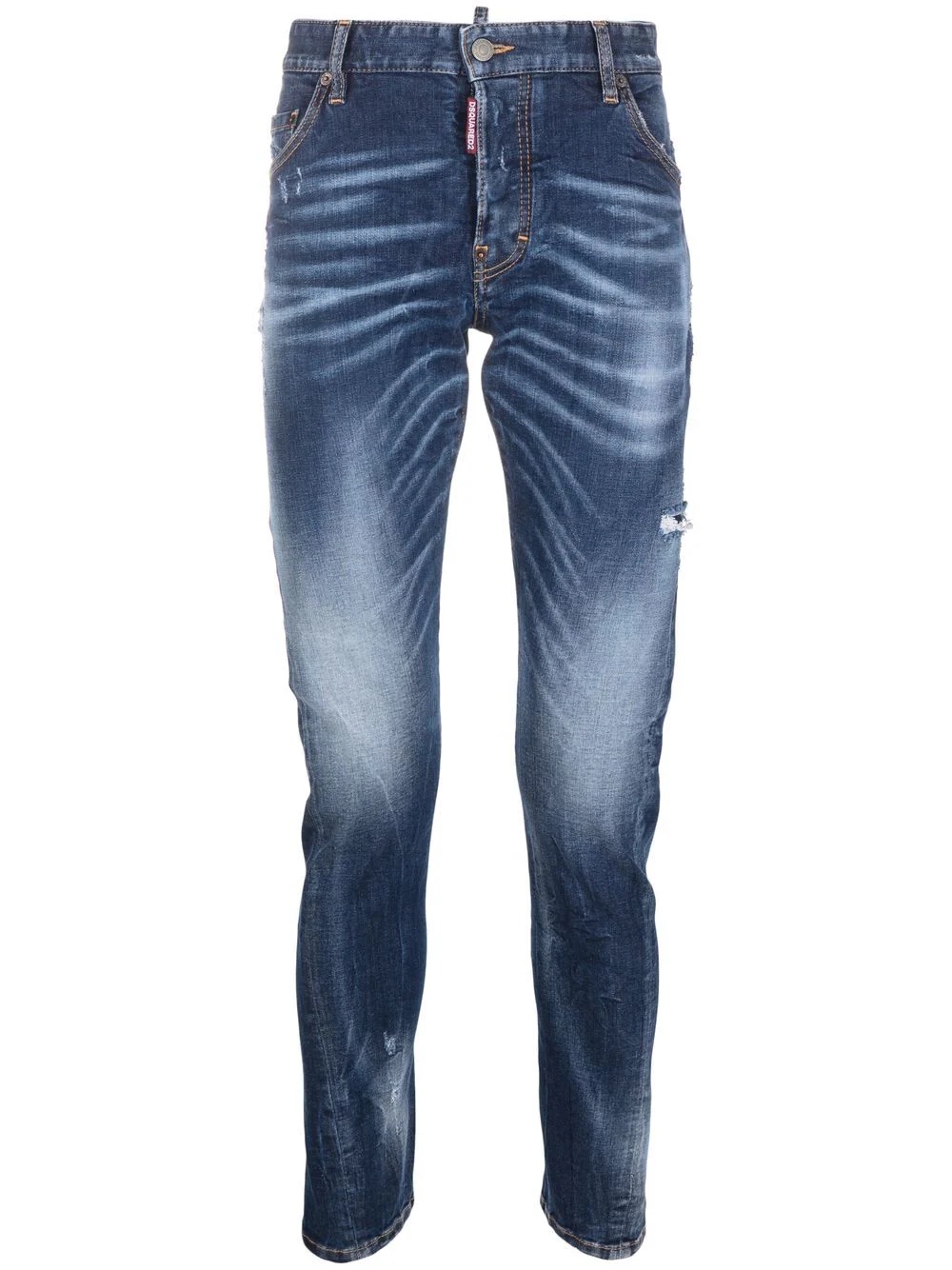 Sexy Twist whiskering-effect skinny jeans - 1