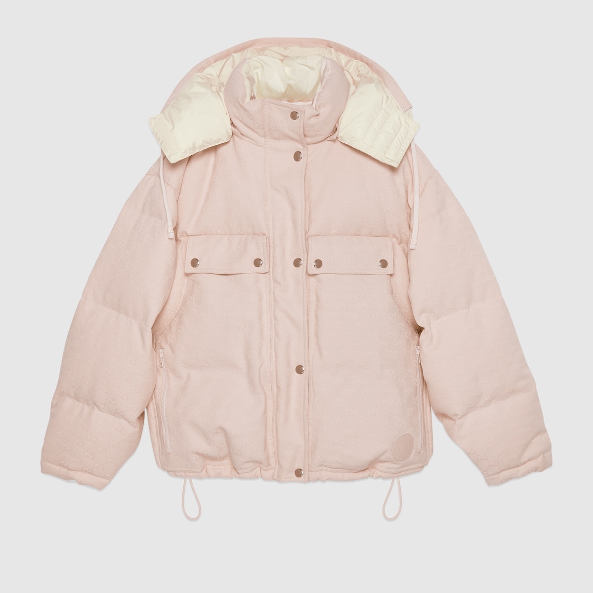 GG cotton canvas puffer jacket - 1