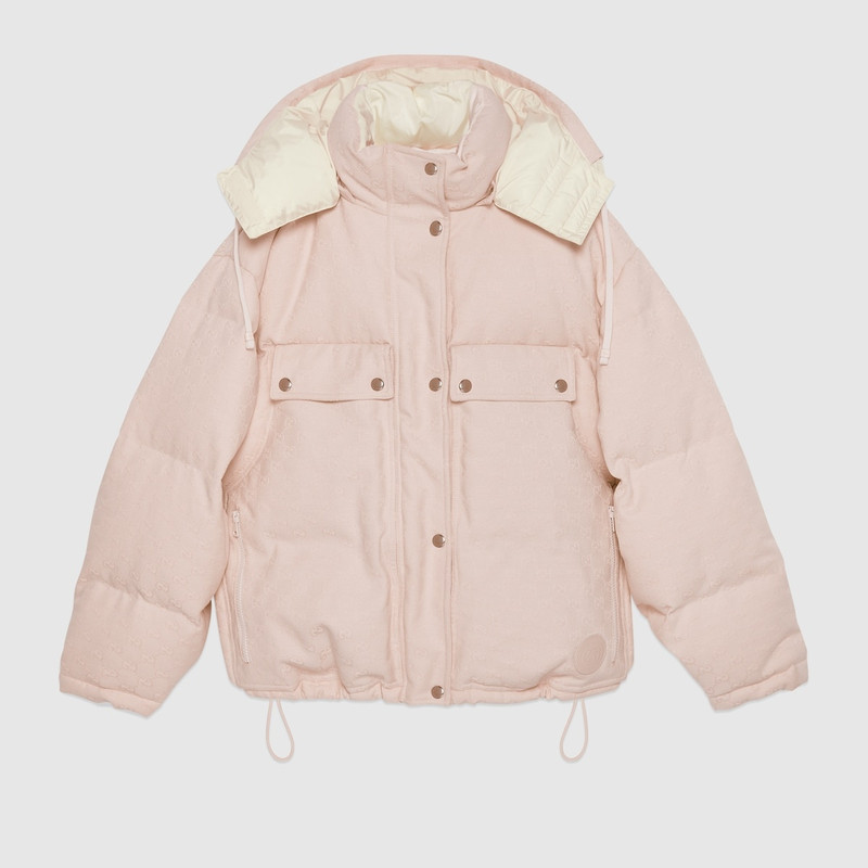 GG cotton canvas puffer jacket 1