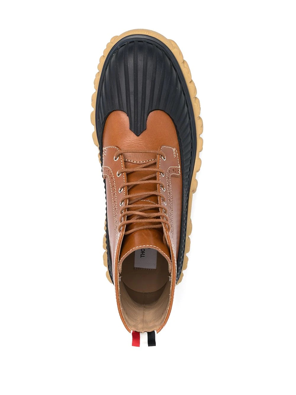 Duck longwing lace-up ankle boots - 4