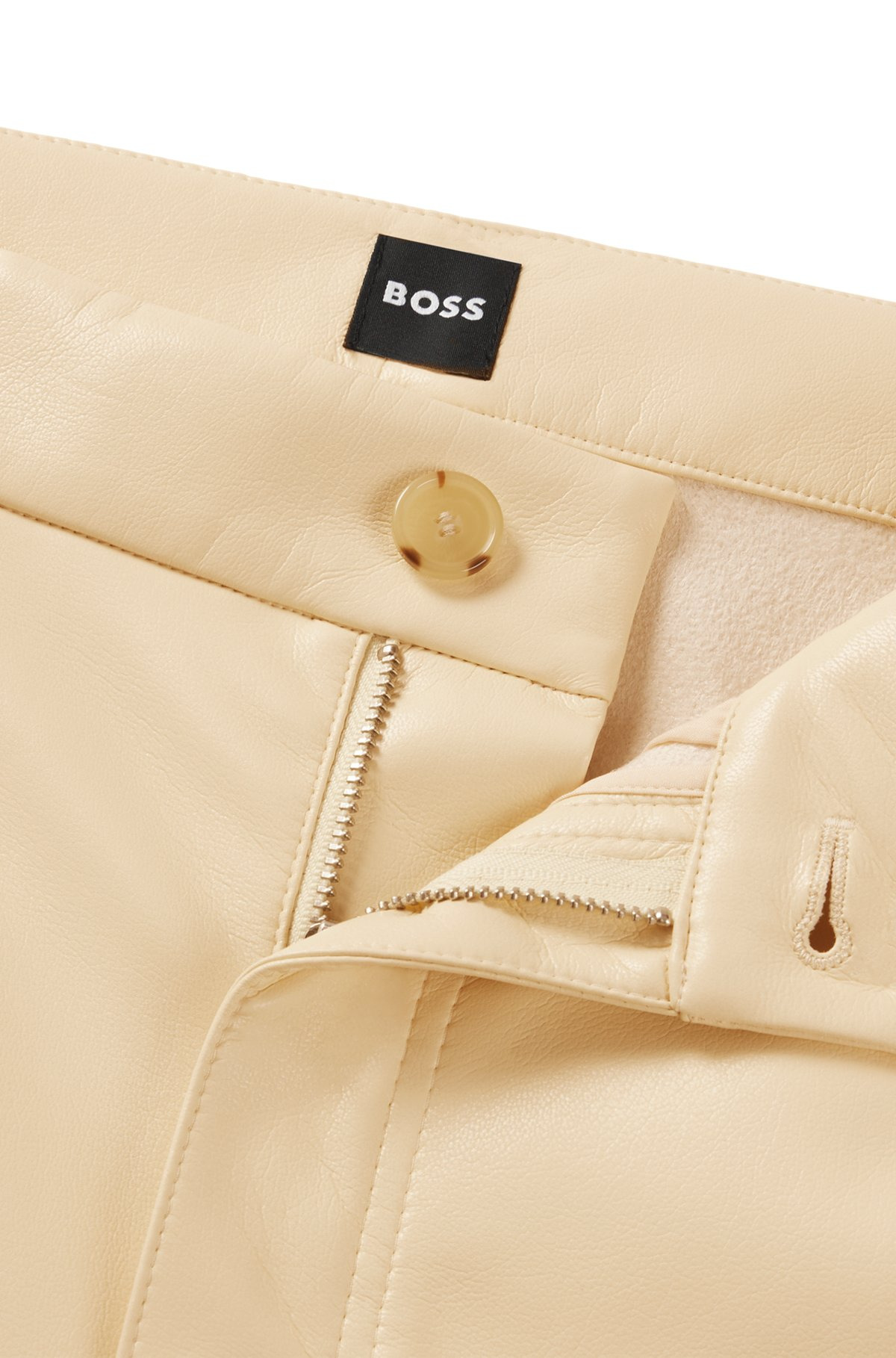 FIVE-POCKET TROUSERS IN FAUX LEATHER - 6