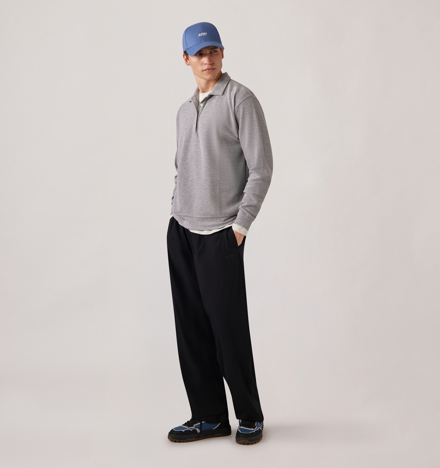 UNISEX TONAL LOGO NYLON PANTS - 2