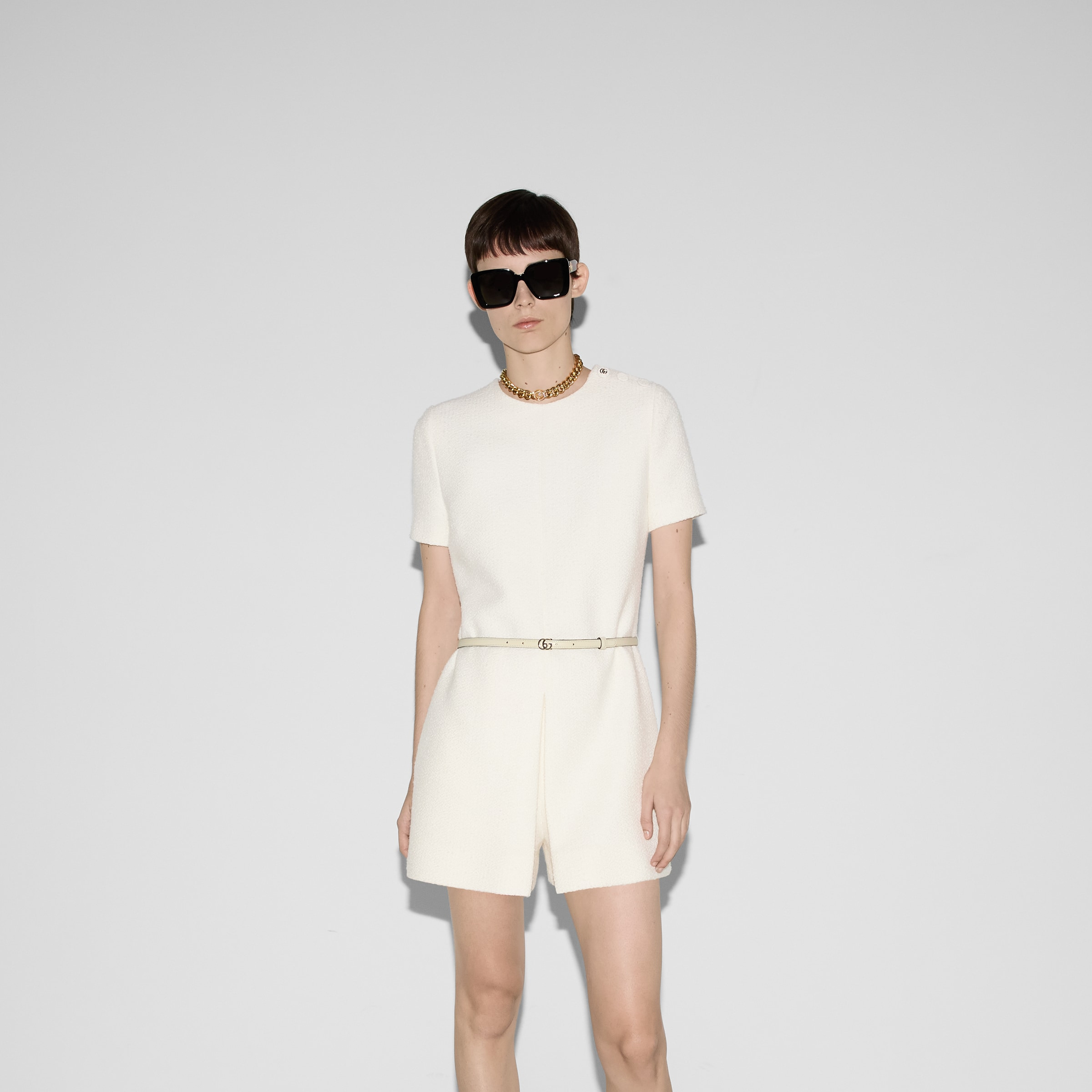 Wool bouclé jumpsuit - 3