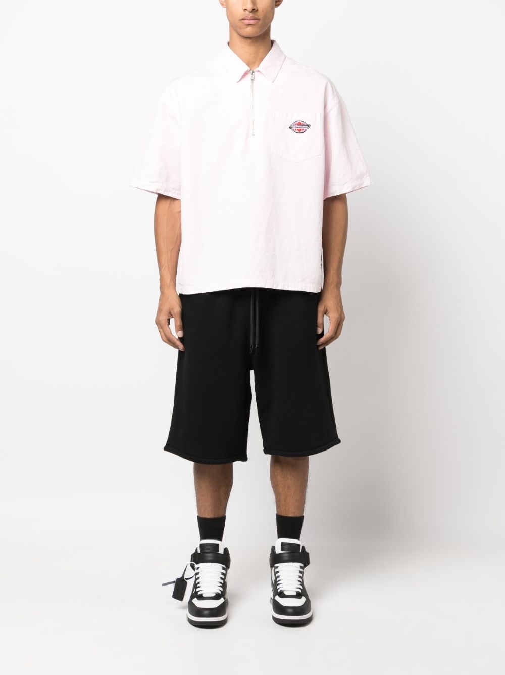 organic-cotton track shorts - 2