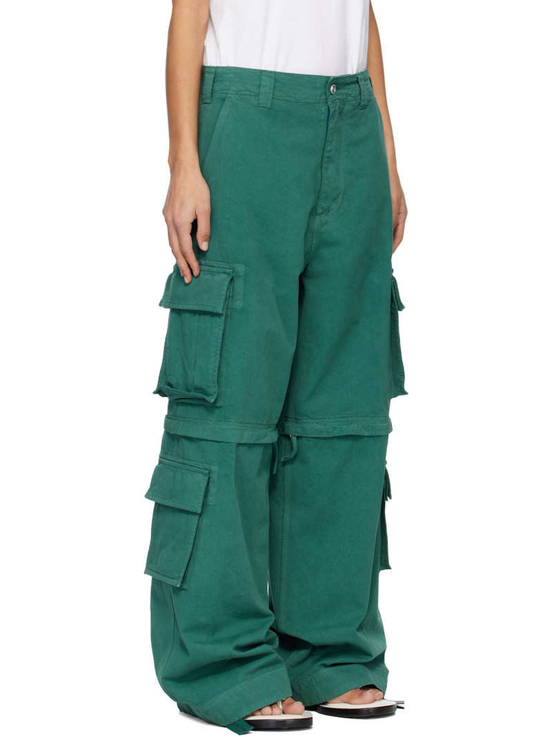 Green Zip-Off Cargo Pants 2