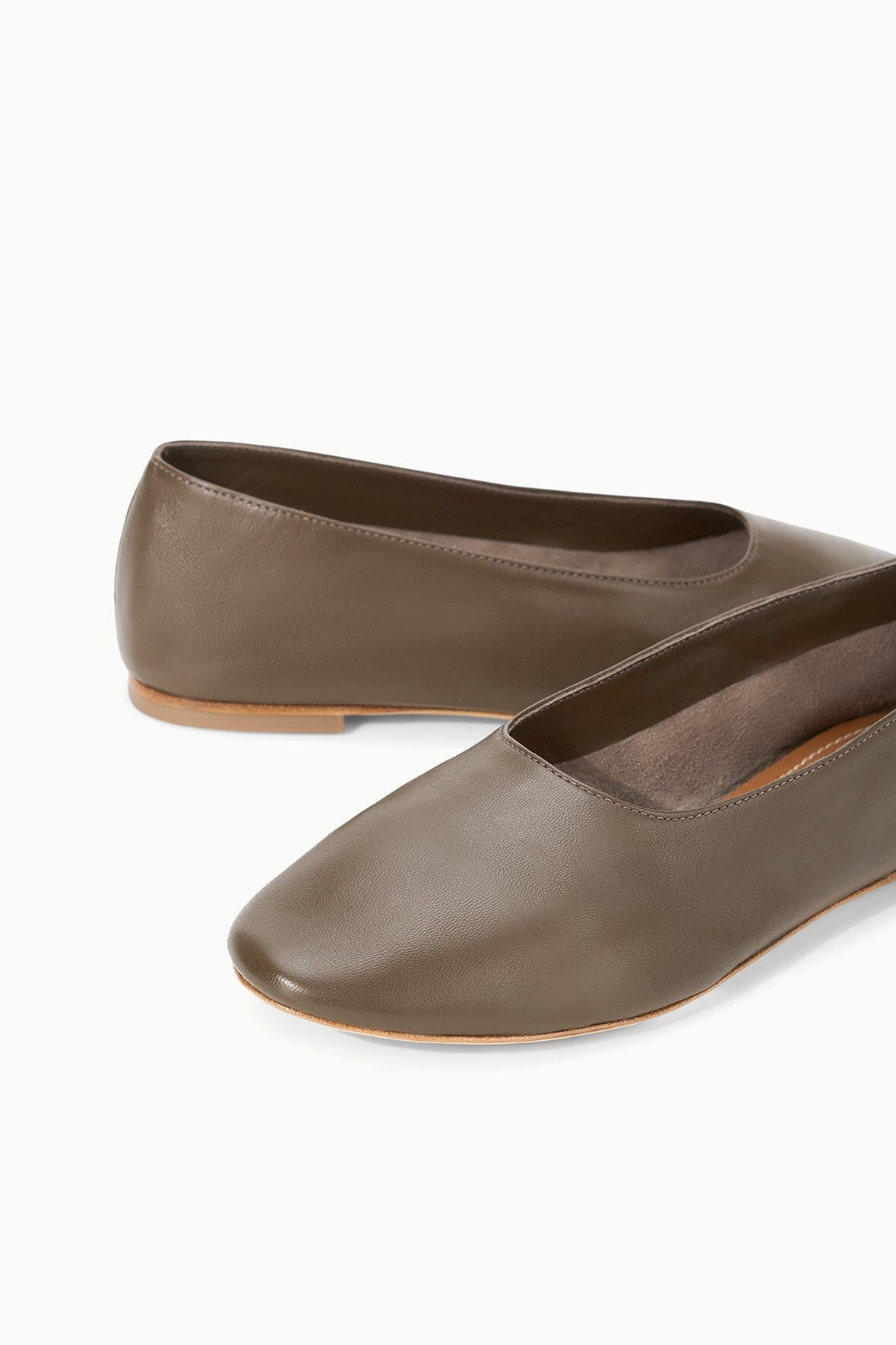 STAUD ALBA BALLET FLAT TRUFFLE - 6