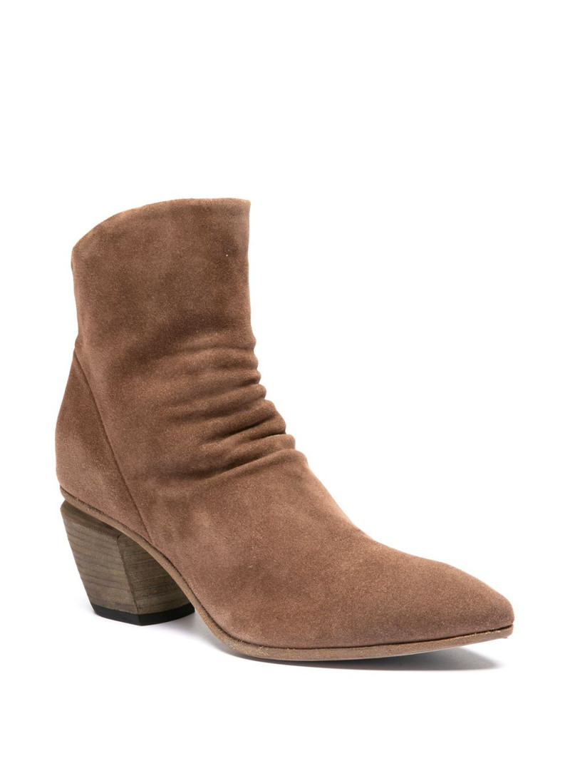 OFFICINE CREATIVE Severine 002 pointed-toe ruched boots outlook