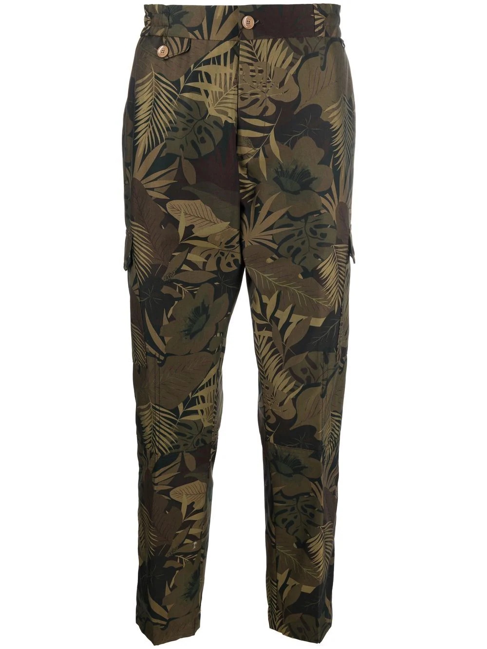 Jungle-print cargo trousers - 1