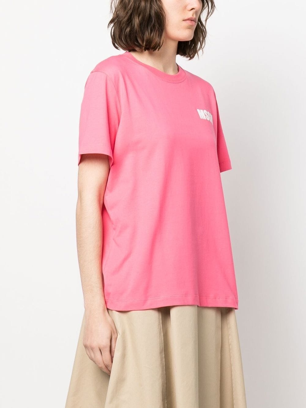 logo-print cotton T-shirt - 3