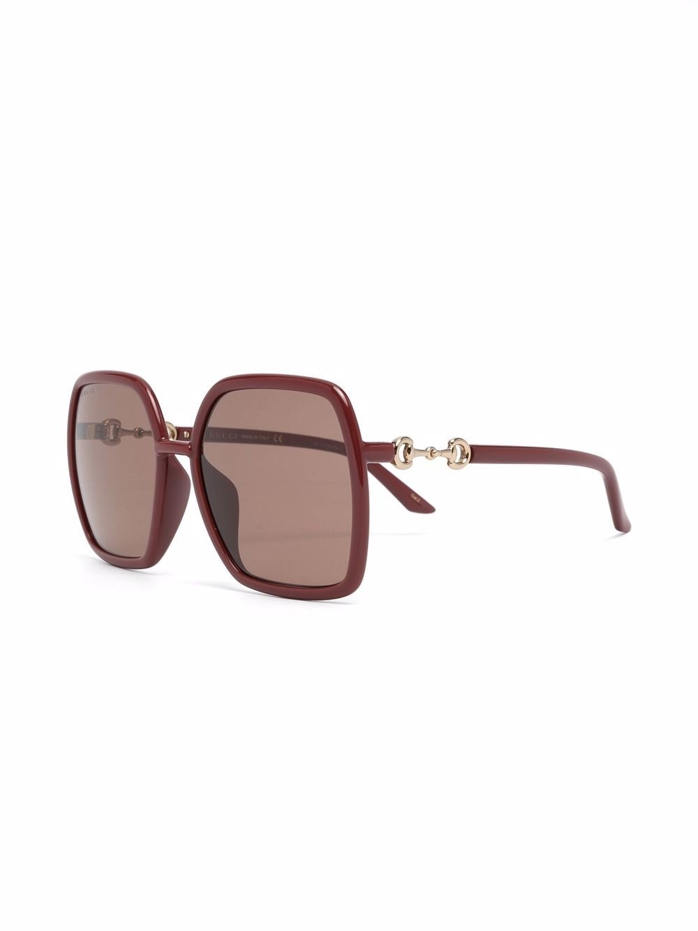 square-frame tinted sunglasses - 2