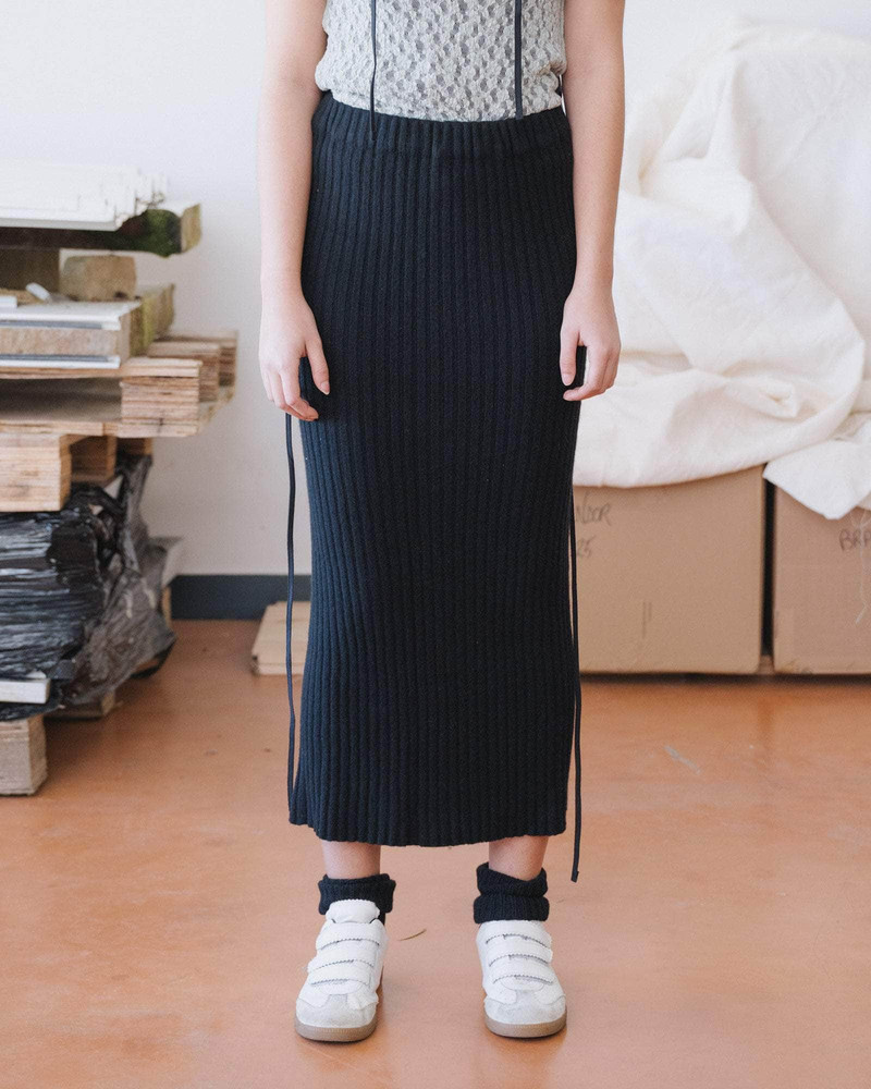 Kai Skirt - Recycled Cashmere Rib 1