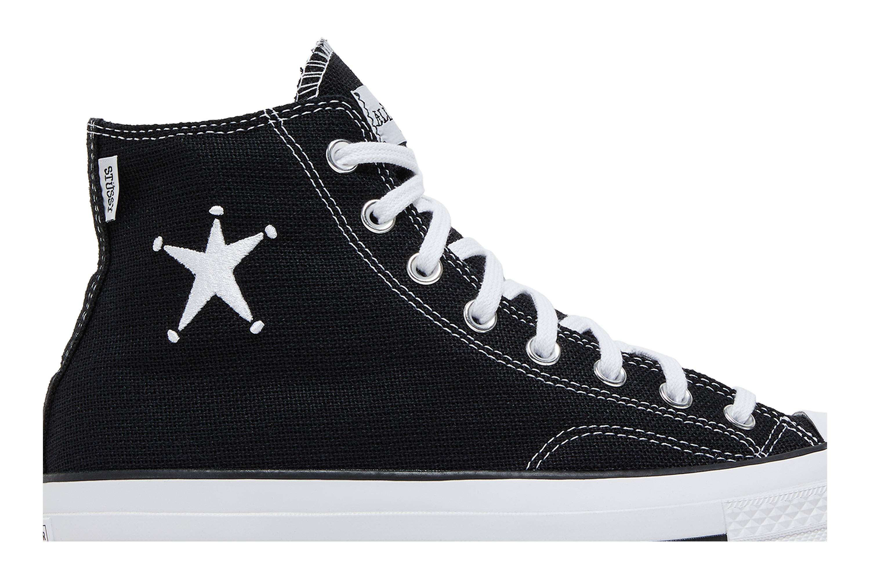 Stussy x Chuck 70 Hi 'Black' - 2