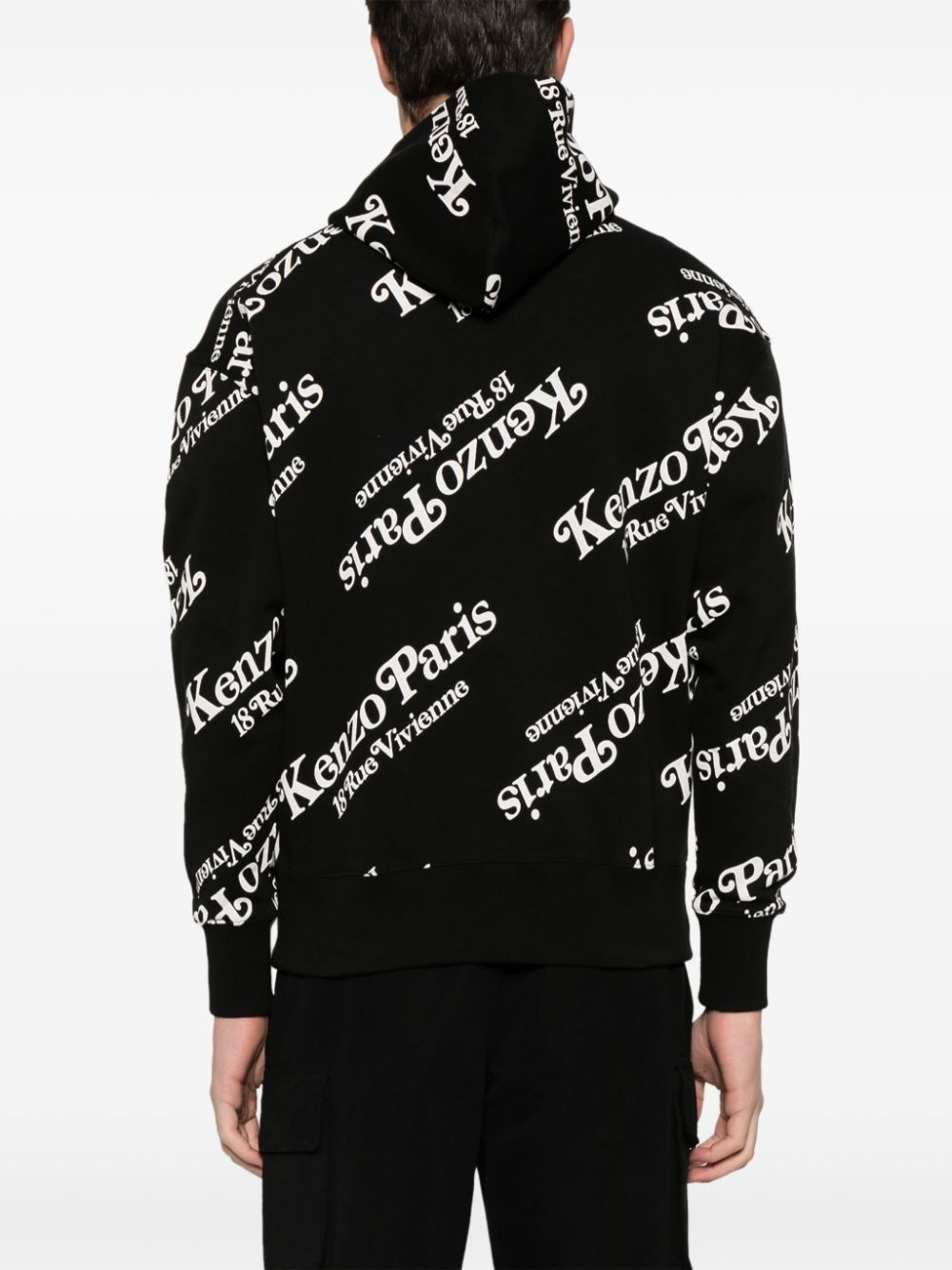 x Verdy printed "Black" hoodie - 4