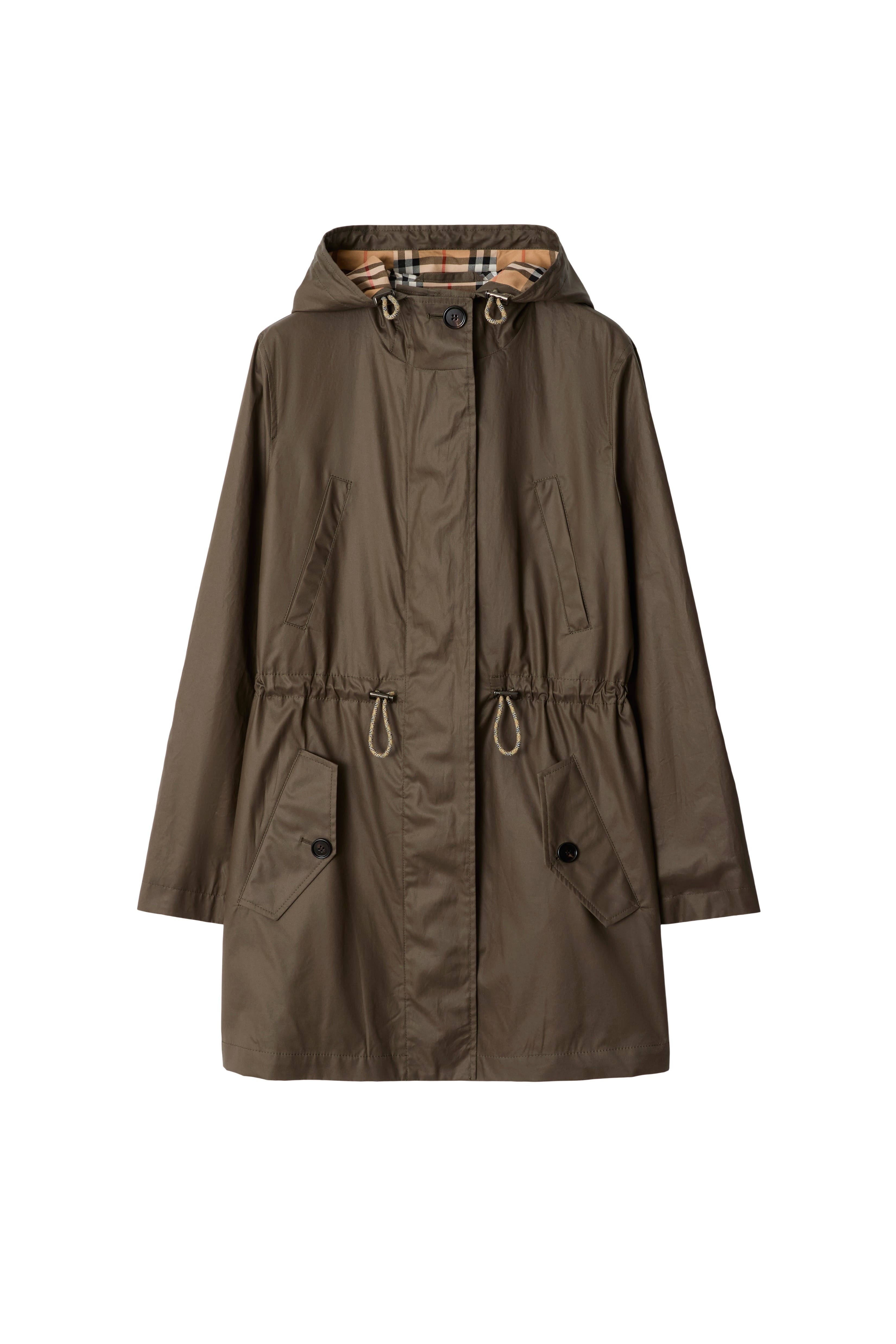 burberry Coated Gabardine Parka in Military at Nordstrom - 2