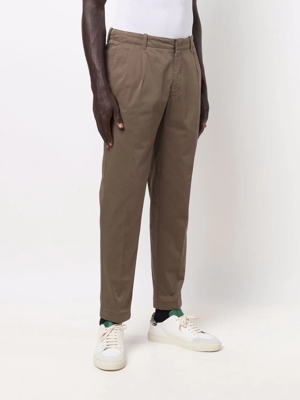 stretch-cotton chino trousers - 3