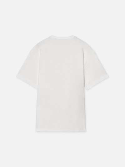 FRAME Jacquard Relaxed Tee in Off White outlook