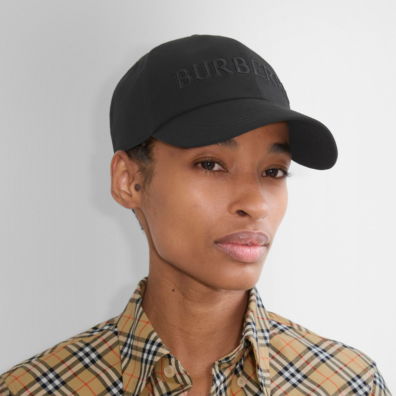 Burberry Logo Gabardine Baseball Cap outlook